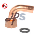 low lead brass water meter weld fitting for copper tube